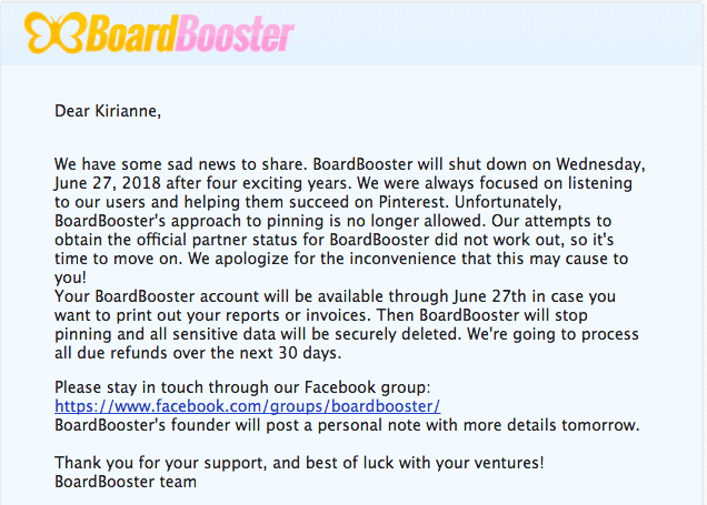 Boardbooster Shut Down Email with Work It Women